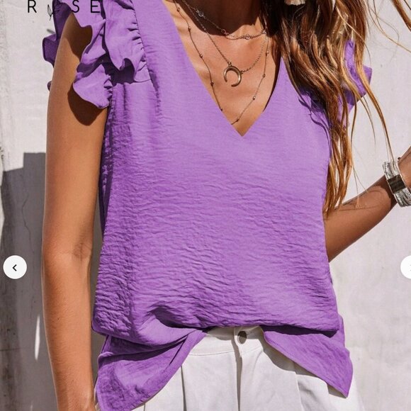 Brand New Blouse / Top Mauve Purple Size 12 (XL) - Picture 2 of 6